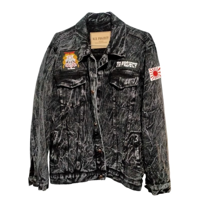 Denim jaket full patch NIRVANA (PATCH SUDAH TERPSANG )-3