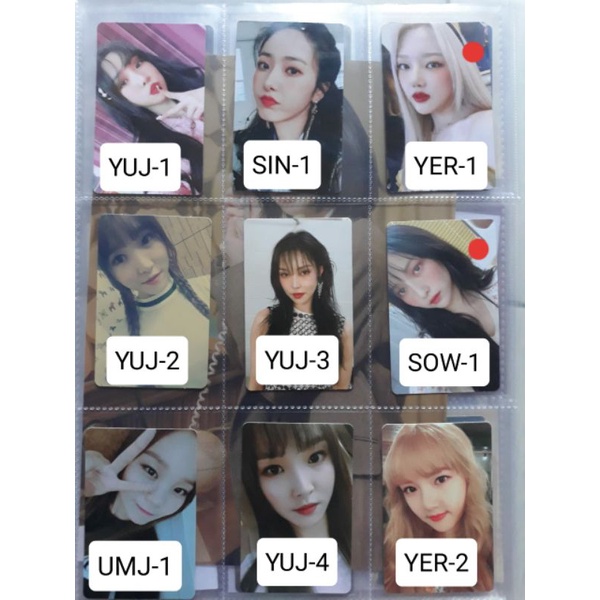 PHOTOCARD OFFICIAL GFRIEND SOWON YERIN EUNHA YUJU SINB UMJI PC