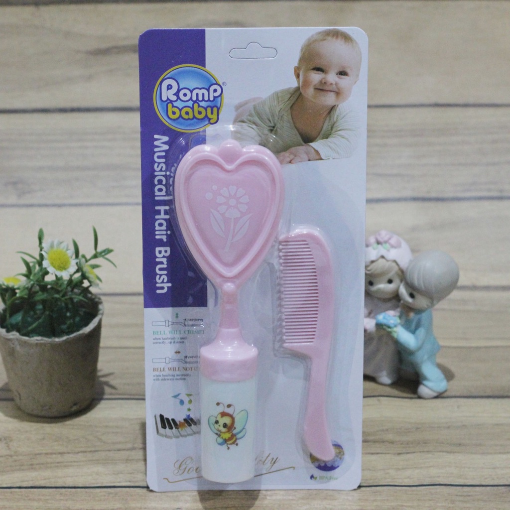 Reliable Musical Hair Brush 2in1 Baby Sisir Musik Bunyi Lonceng Perawatan Bayi New Born Perlengkapan Musical Hair Brush Anak 330C 320C 0215 0216
