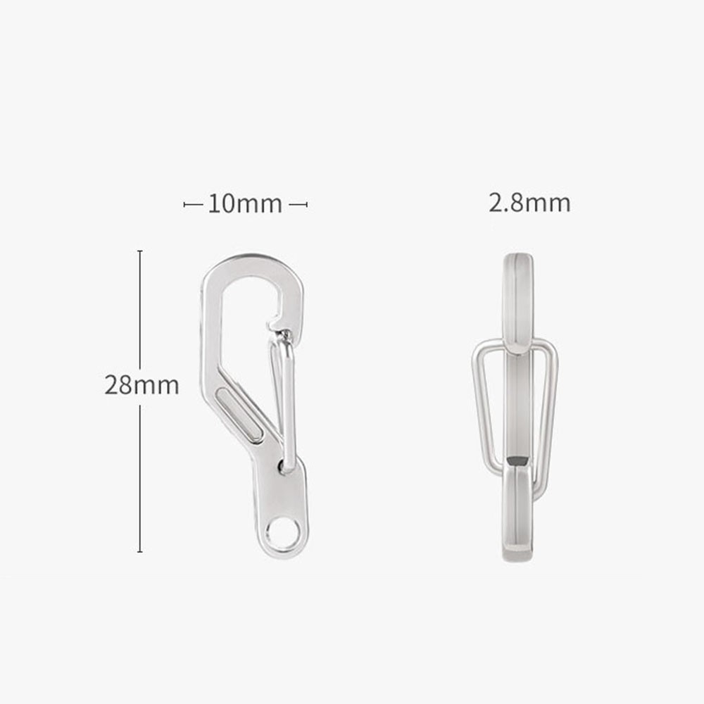 Lanfy Carabiner Mini Portable Bentuk D Bahan Zinc Alloy Untuk Mendaki Gunung