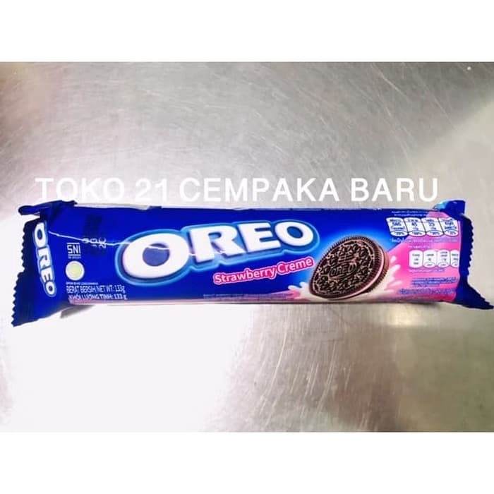 

Oreo Strawberry Creme ROLL 119 gram | Murah Oreo Stroberi Biskuit 119g