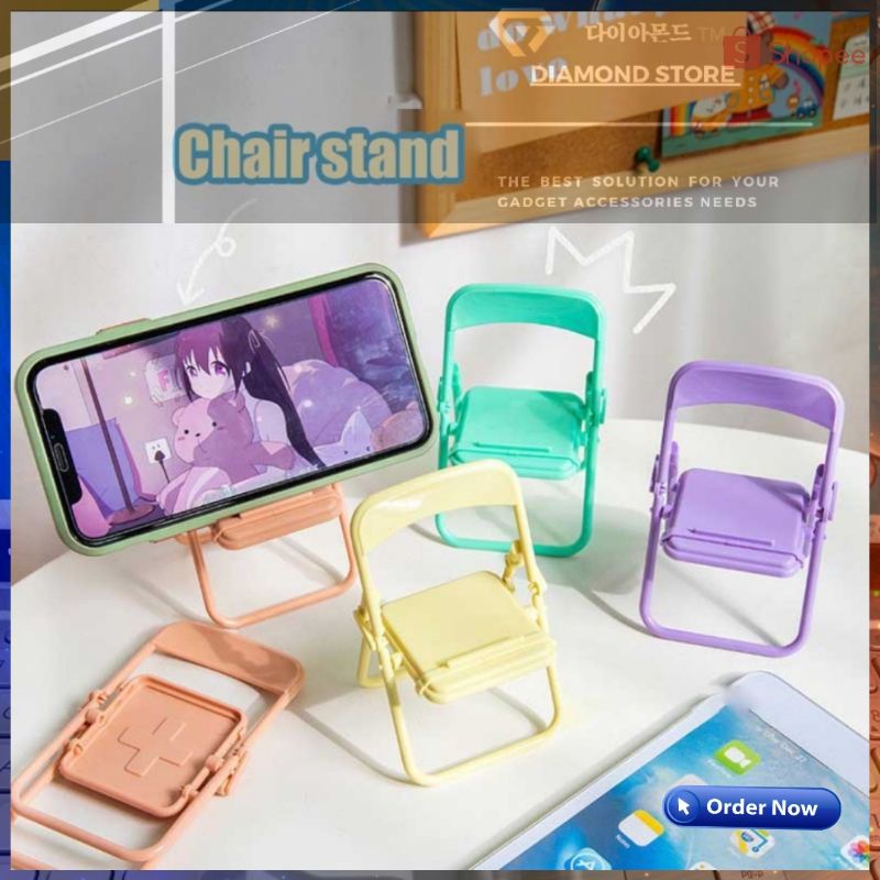 Stand Holder Dudukan Ponsel Model Kursi Lipat Adjustable