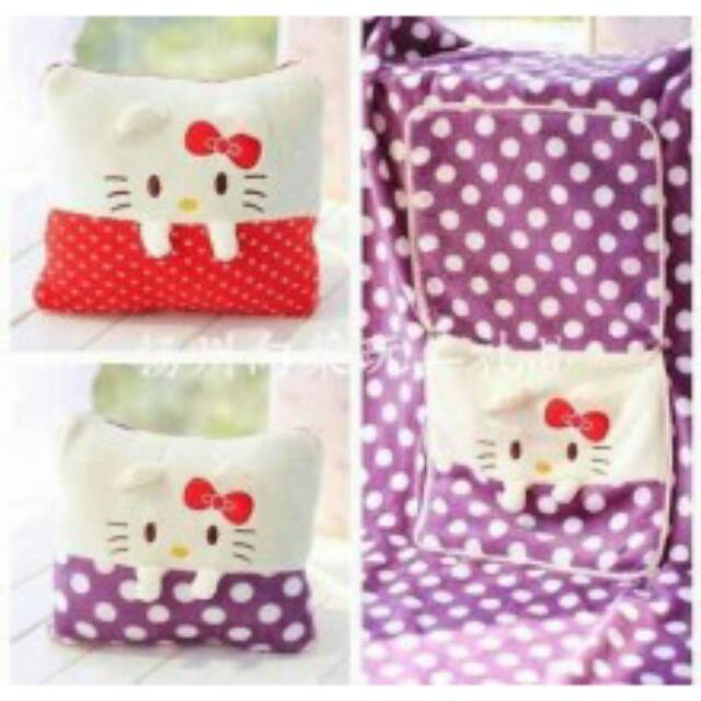 Bantal selimut Hello Kitty