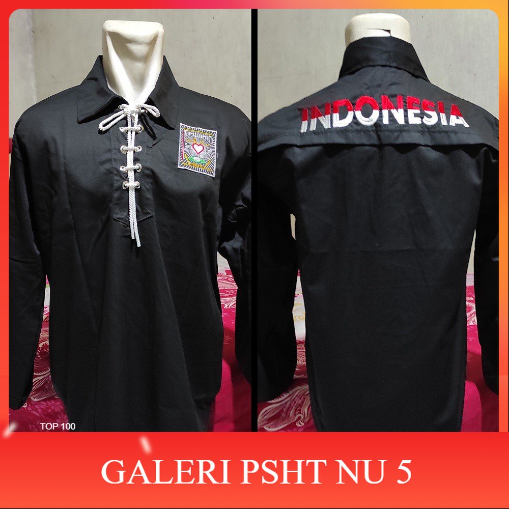 ATRIBUT PSHT- Sakral Warga PSHT Bordir Motif Indonesia-Baju Sakral PSHT-Baju Sakral Warga PSHT-Baju 