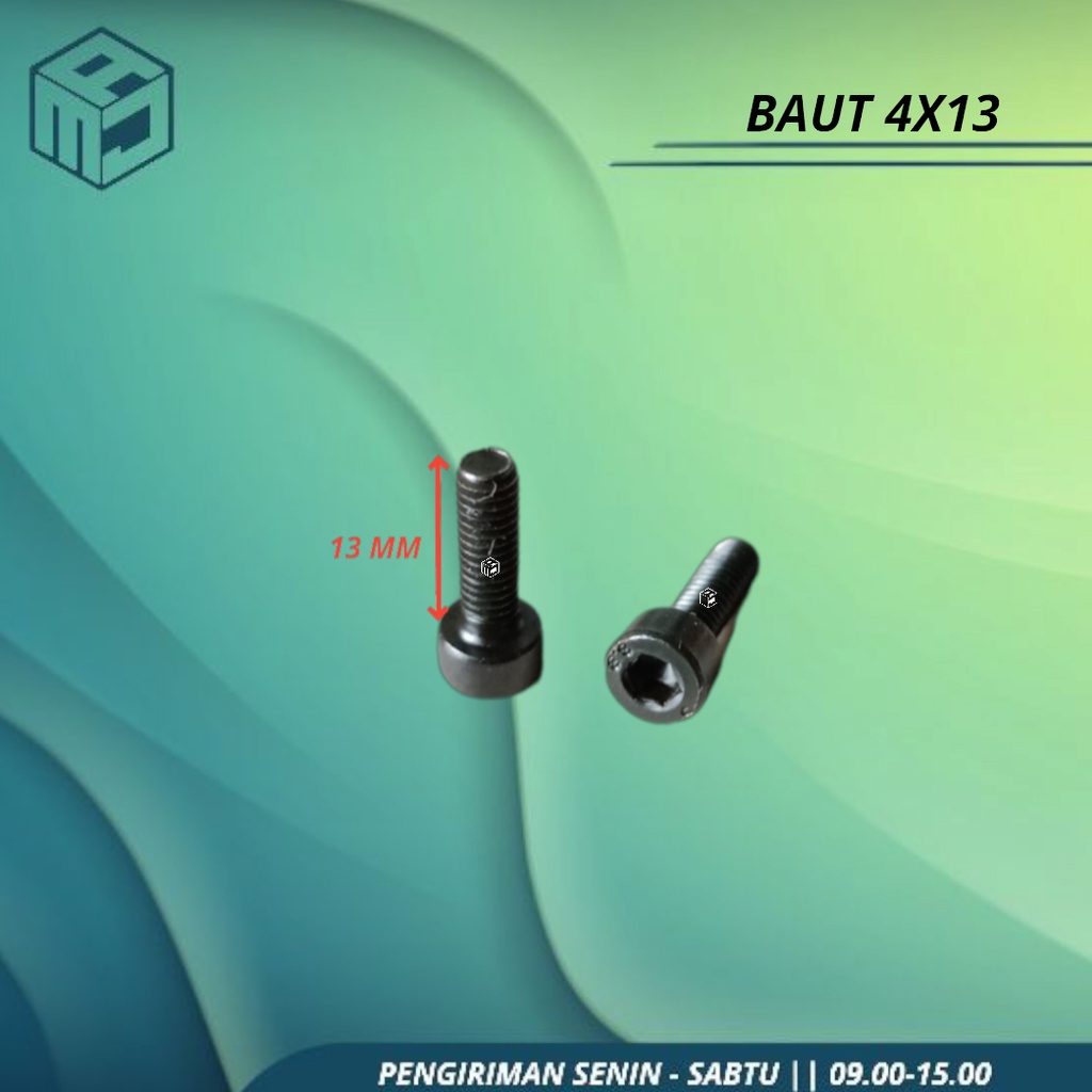 Baut 4X13 Sparepart Mesin Chainsaw Senso 5200/5800