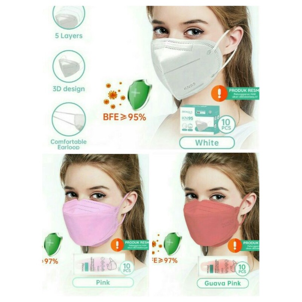 BIOAQUA Masker EVO KN95 Disposable Face Mask 4Ply Masker