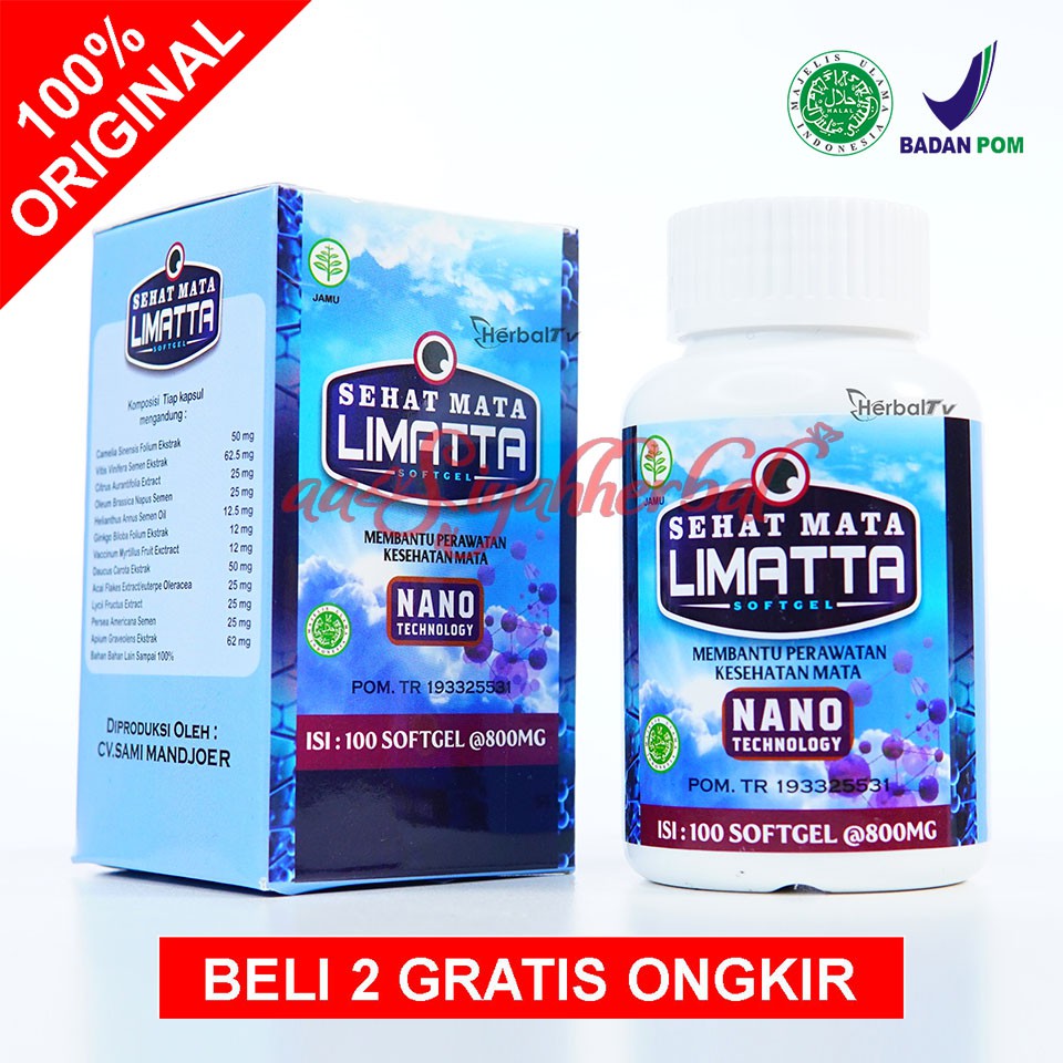 SEHAT MATA LIMATTA SOFTGEL VITAMIN KHUSUS MATA 100 SOFTGEL