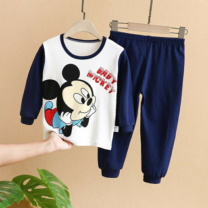 Hansen Gallery COD Setelan Baju Tidur Anak Baju Jumper Pyama Anak Korea Import HG 033