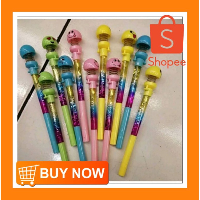 

PULPEN GEL GLITTER KARAKTER EMOJI/PULPEN UNIK LUCU