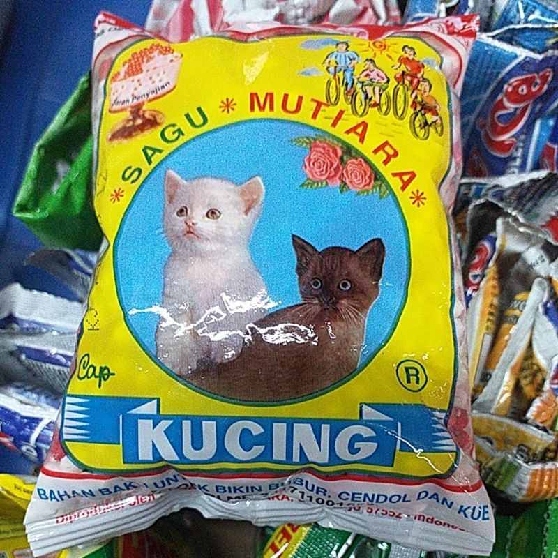 

MUTIARA Sagu cap kucing || bahan bubur, cendol, dan kue