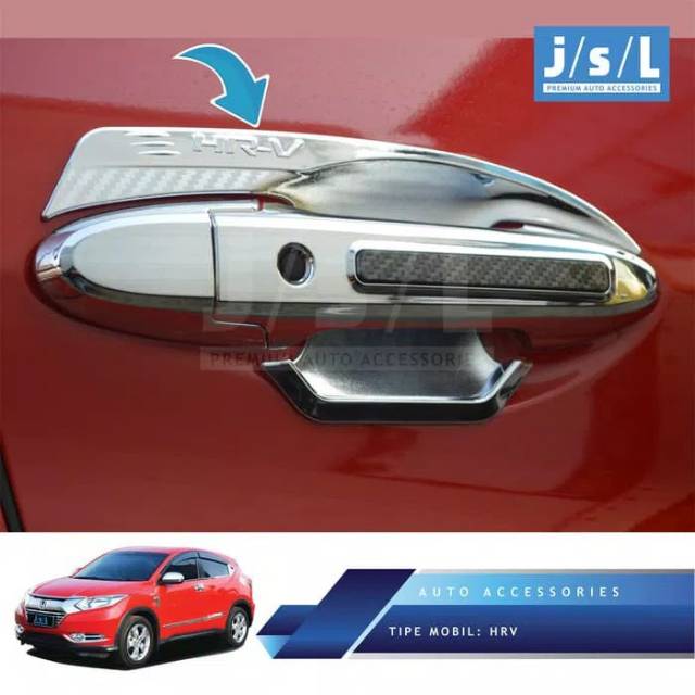 Aksesoris Tambahan Honda HRV Outer Handle Cover Elegan Chrome Aksesoris Mobil JSL