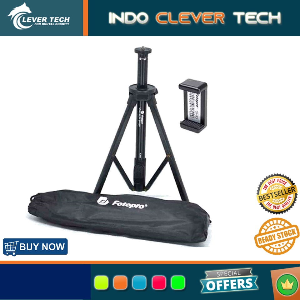 Fotopro TL1000 + SJ85 Light Stand Mobile Tripod Handphone