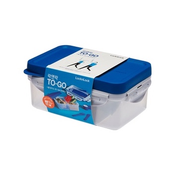 Lock &amp; Lock To-Go Lunch Box Blue 1L HPL817LB Kotak Makanan Bekal Lock n Lock