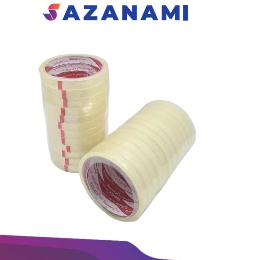 

Terjangkau - 2 Lusin isolasi Tamaru 12mm X 40Y 1/2 Inch isolasi selotip bening - 1 PACK 24 ROLL