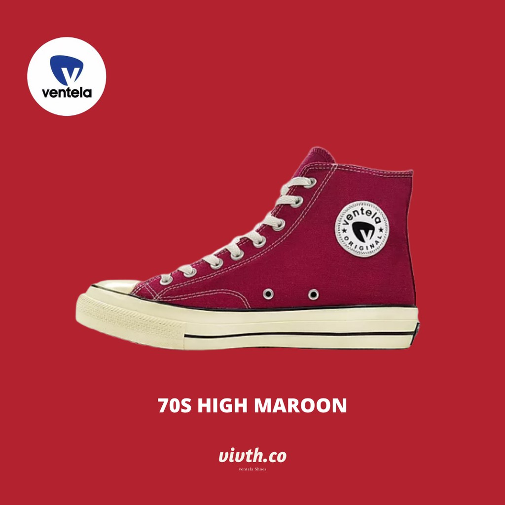 Ventela 70s High Maroon