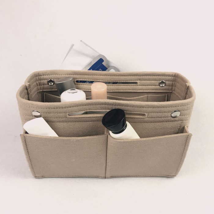 Simple Felt Bag Organizer for tote bag / shopper with button