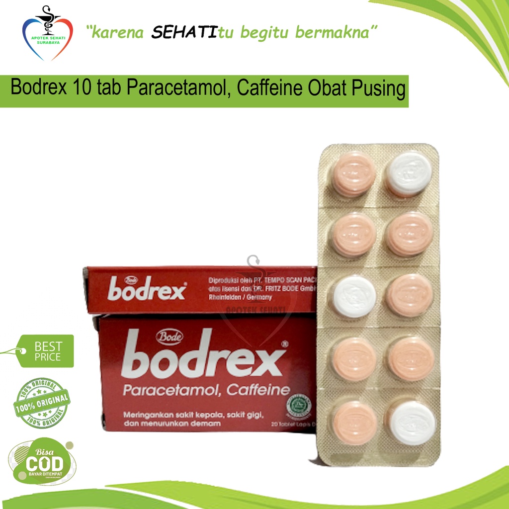 BODREX PEREDA SAKIT KEPALA PERDUA STRIP 20 TABLET