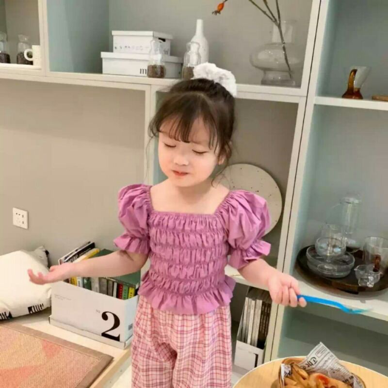 sabrina Anak Perempuan // Baju Anak Perempuan // Baju Croptop Anak