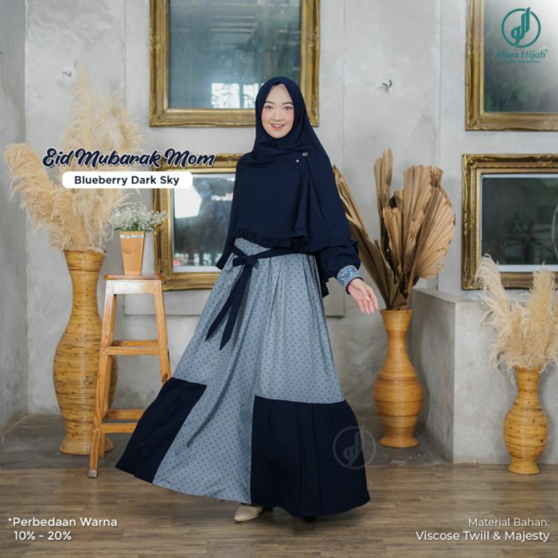 GAMIS EID MUBARAK MOM &amp; GIRL || ALWA HIJAB