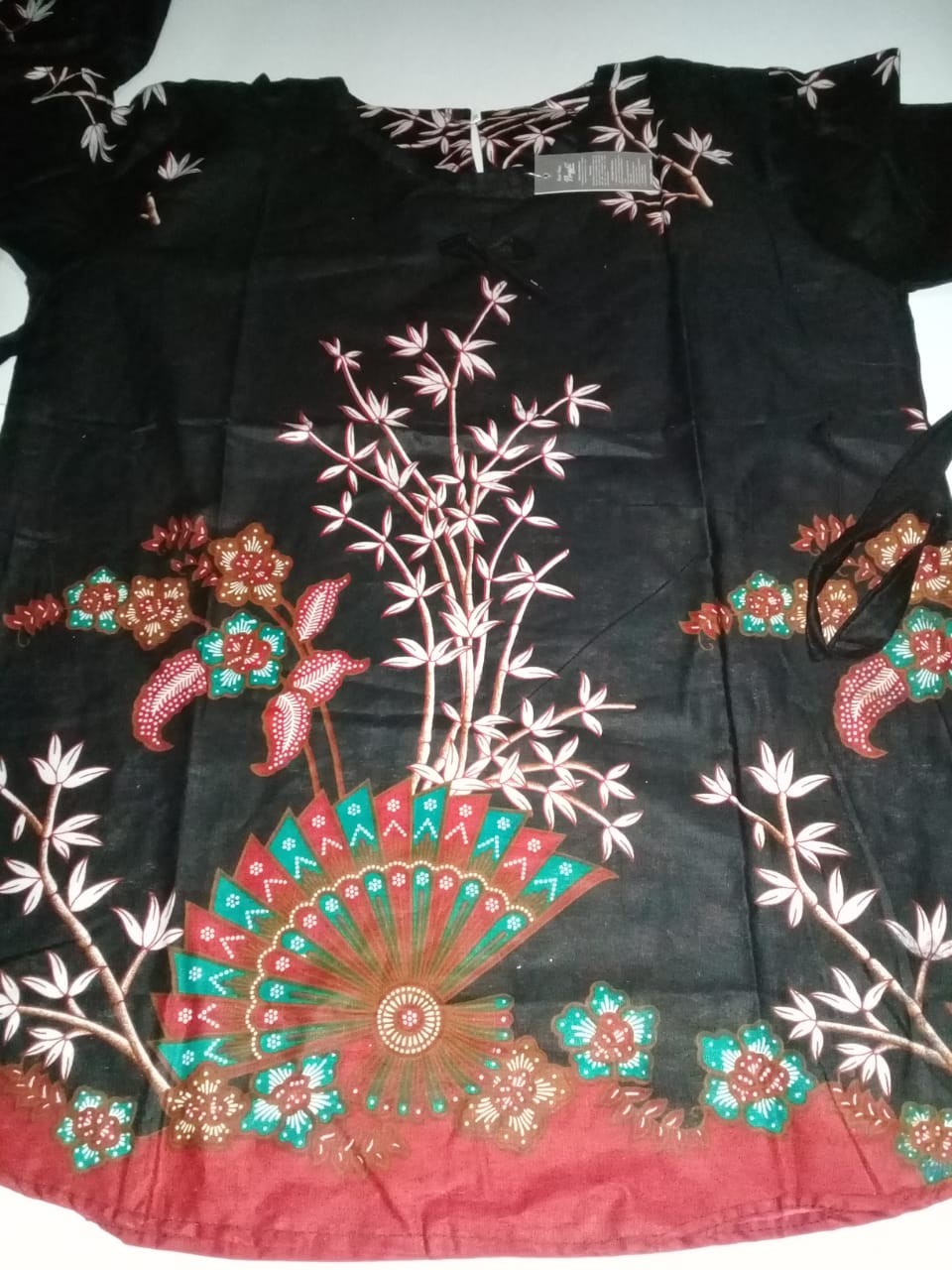 Cod - Bayar Ditempat - Blouse Batik Couple Atasan Batik Wanita Blus Batik Cendrawasih Blarak Kipas