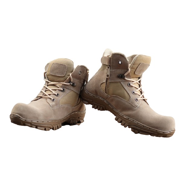 (COD) Sepatu Pria DLT Cheap Pendek 6inci Sleting Boots Safety Sleting Hiking Outdoor Trakking Cowok