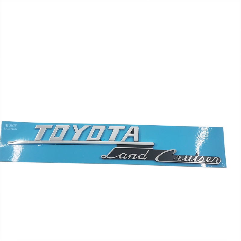 1pc Stiker Emblem Logo TOYOTA Land Cruiser Bahan ABS Untuk Dekorasi Mobil