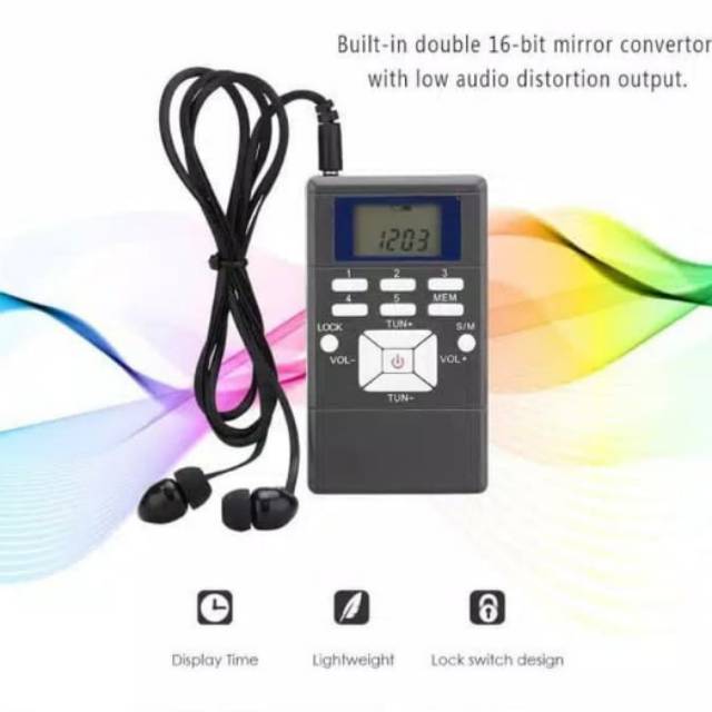 Radio FM Mini / Radio Pocket Player FM Digital Stereo Display