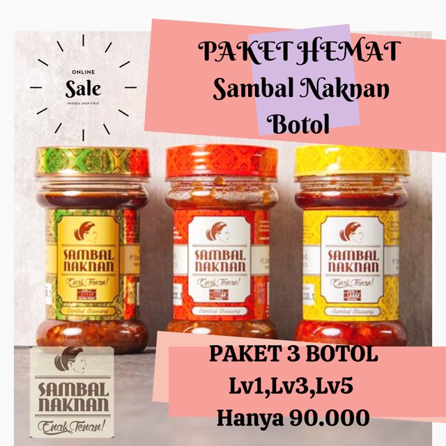 

PROMO HEMAT SAMBAL NAKNAN BOTOL BEST SELLER