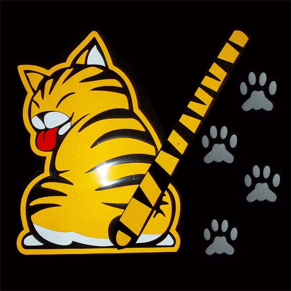 Stiker Motif Kartun Hewan Kucing Simple Anti Air Untuk Kaca Depan Mobil Truk Shopee Indonesia