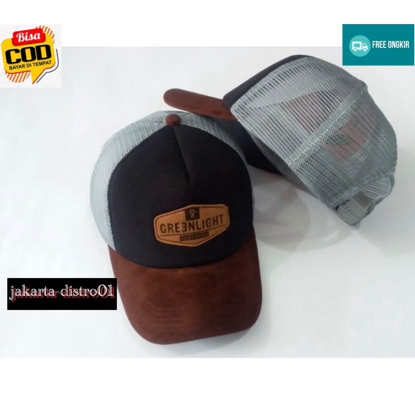 BISA COD!!!TOPI TRUCKER GREENLIGHT PRIA WANITA TERBARU