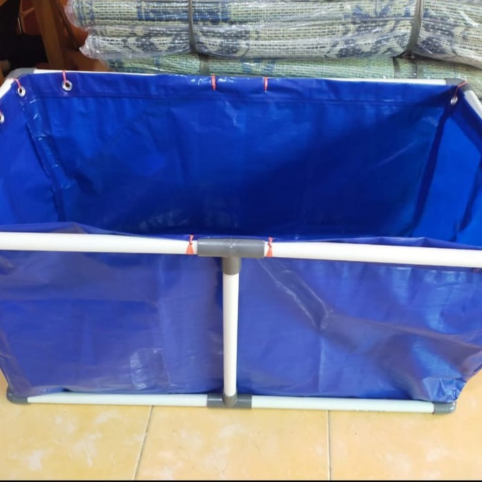 Terpal kolam ikan a12 (2x2x1M) Techpaulin Powerplus dari India