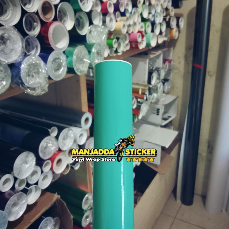 STIKER SKOTLET MOTOR WARNA HIJAU TOSCA SUPER GLOSSY