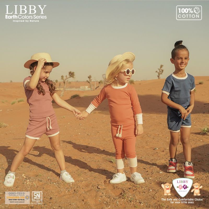 LIBBY - JASPER SET PENDEK - SETELAN BAJU ANAK LIBBY - SET BAJU BAYI