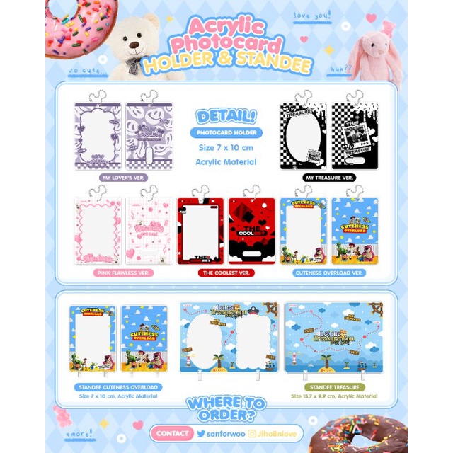 CUSTOM PHOTOCARD HOLDER ACRYLIC