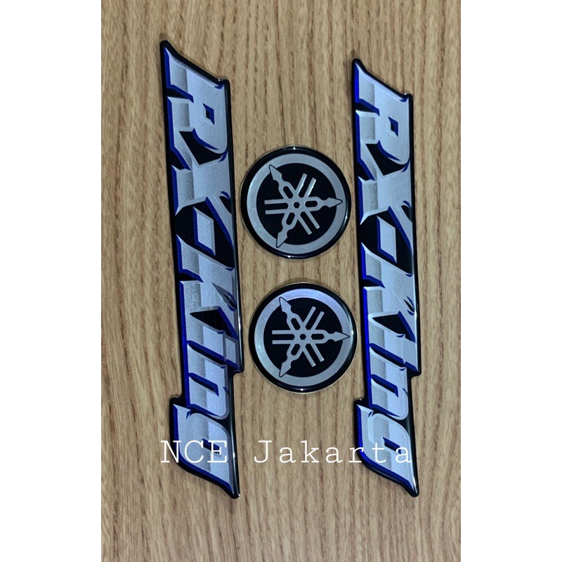 SEPASANG EMBLEM STIKER TIMBUL YAMAHA RX KING-NO 4