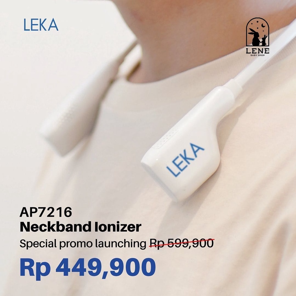 LEKA AP7216 Neckband Ionizer - Portable Neckband Ion Negatif Purifier