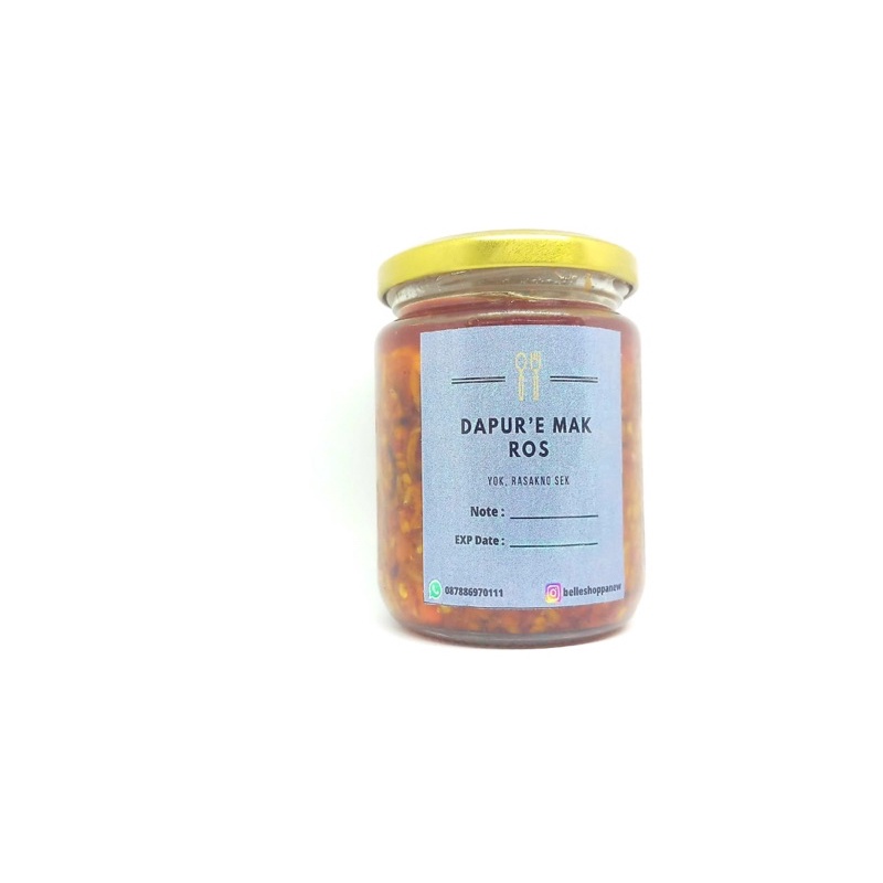 

Sambel Terasi atauSambel Bawang toples homemade
