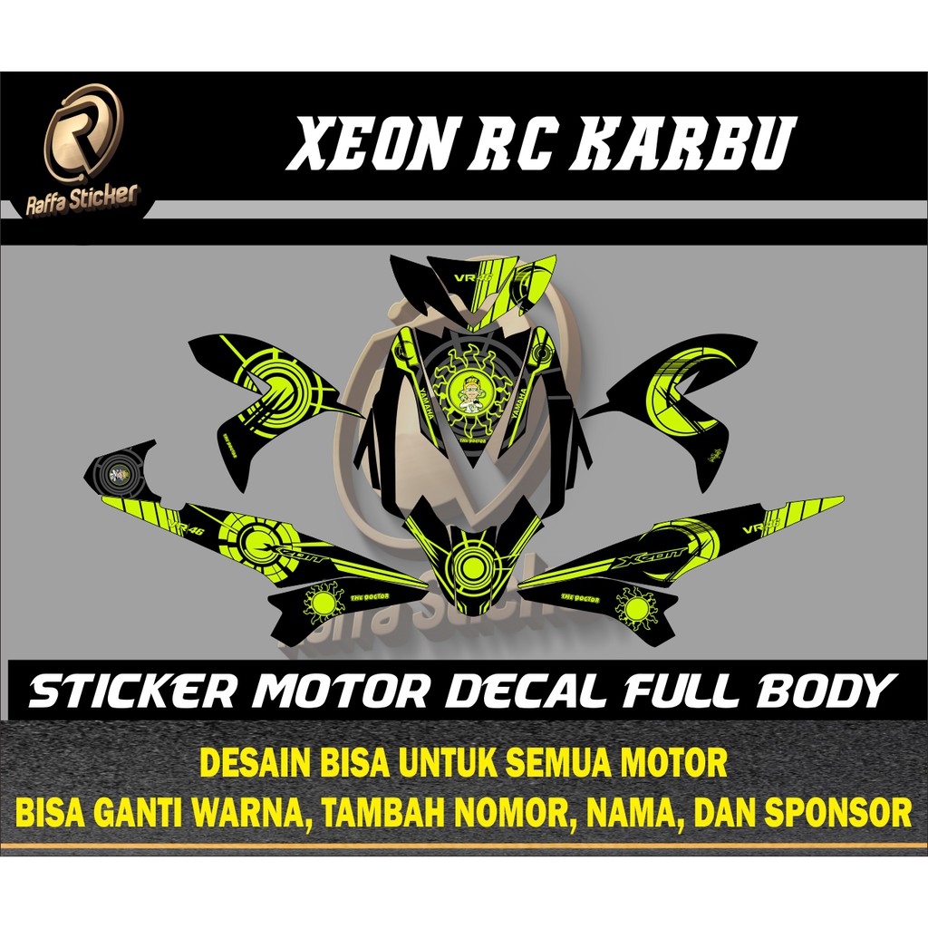 decal xeon rc stiker motor xeon rc stiker xeon rc 125 stiker motor xeon karbu stiker xeon karbu