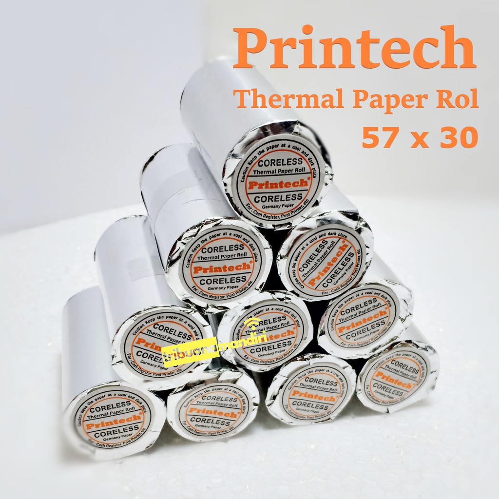 

Kertas Kasir Thermal - Thermal Register Roll 57 x 30 PRINTECH