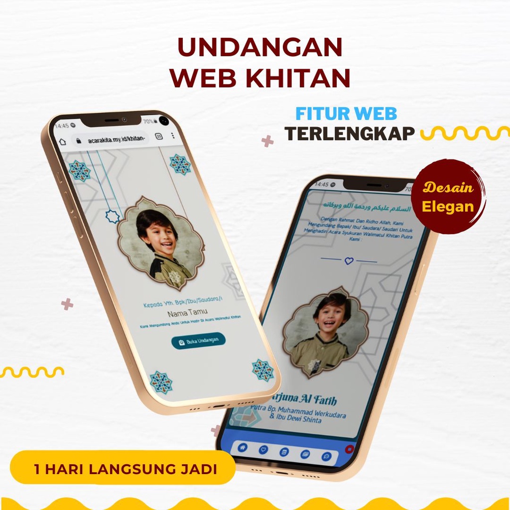 Undangan Digital Khitan Web Website Sunat