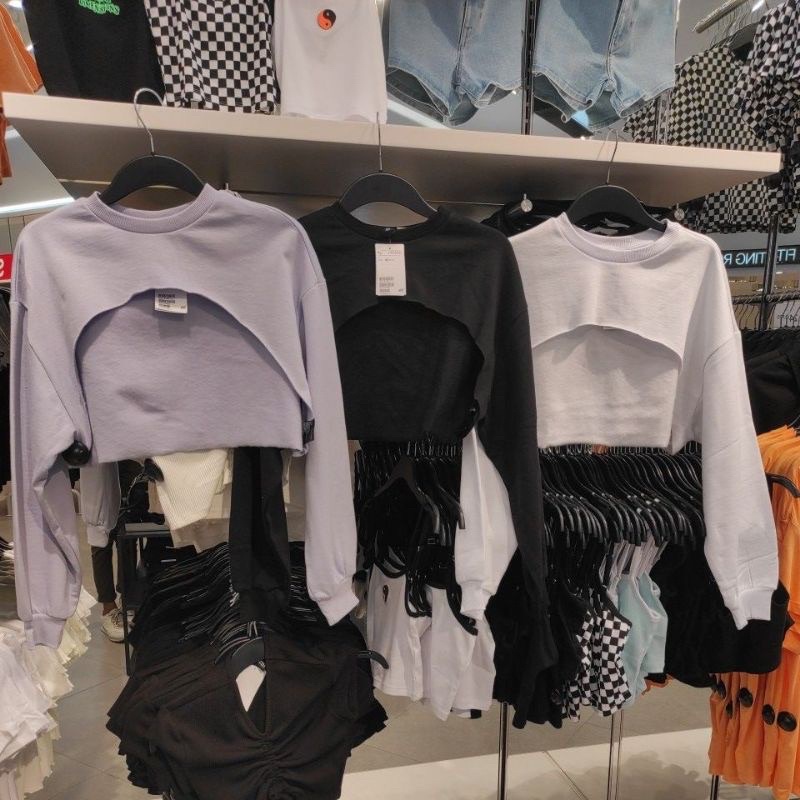 jastip sweater crop h&m