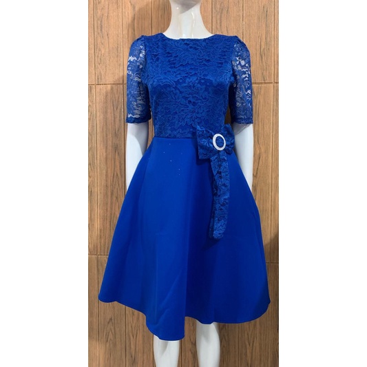 Kathryn collection # 117,  Dres rok mekar scuba import premium kombinasi brukat gliter