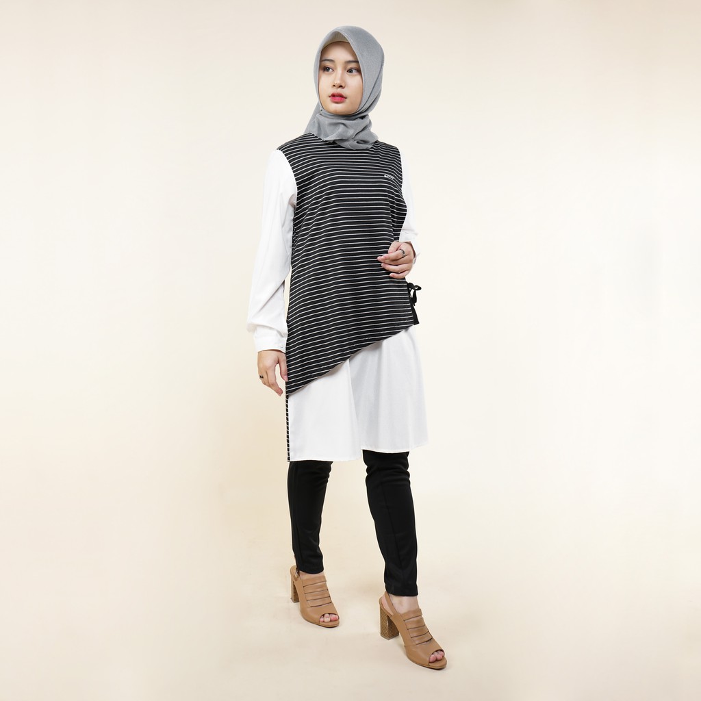 Baju Tunik Muslim Wanita Cressida - ELMR.H02019 DAILYDOTS