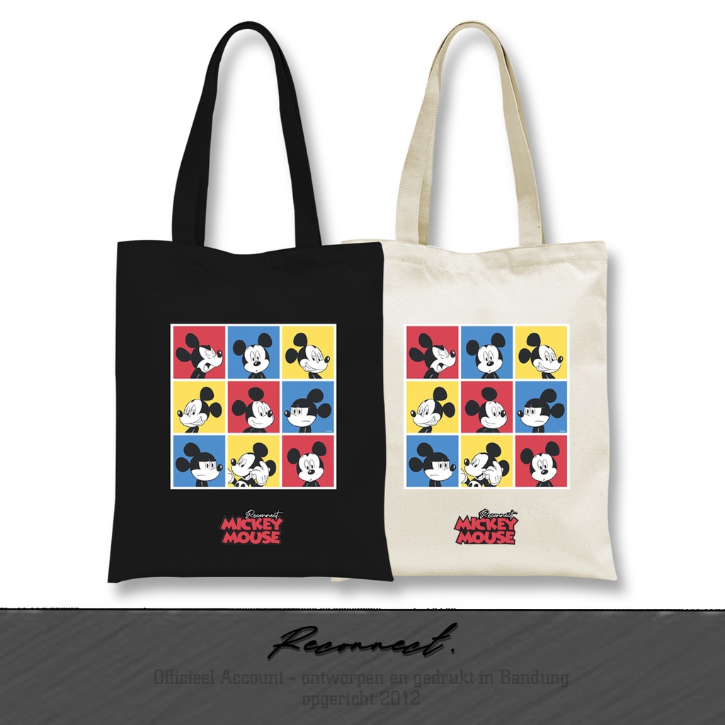 Reconnect Totebag Motif Disney Mickey Mouse - Gratis Tambah Nama