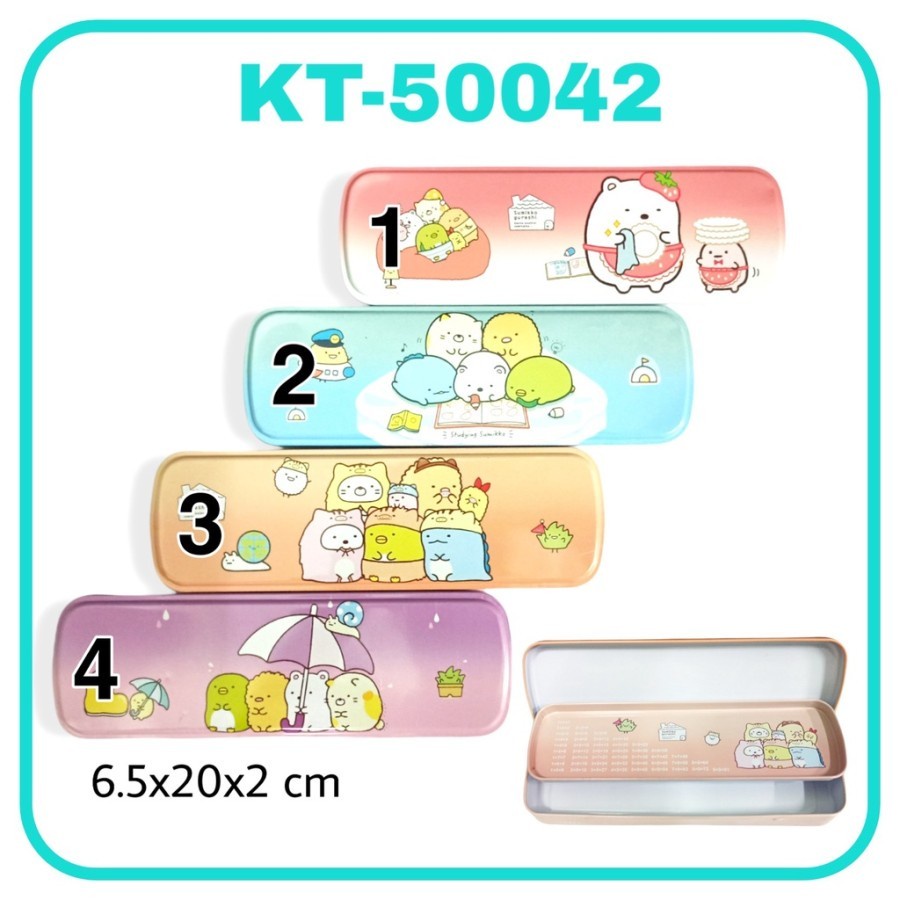 

SJS Kotak Pensil Kaleng 2 Susun/Tempat Pensil/Tin Case Pencil Box