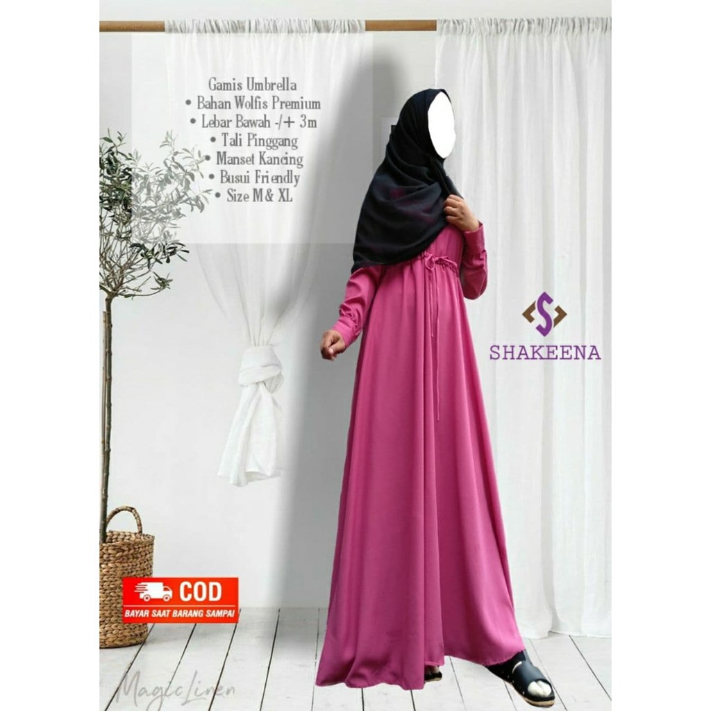 gamis wolfis / gamis wolvis umbrella / gamis syari B12
