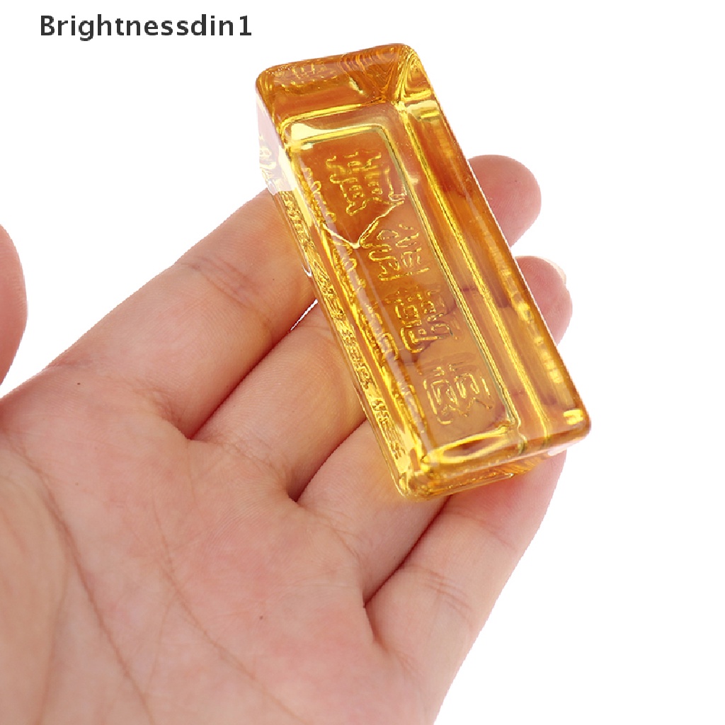 1 Pc Feng Shui Kristal Kuning Emas Gaya China Untuk Dekorasi Rumah