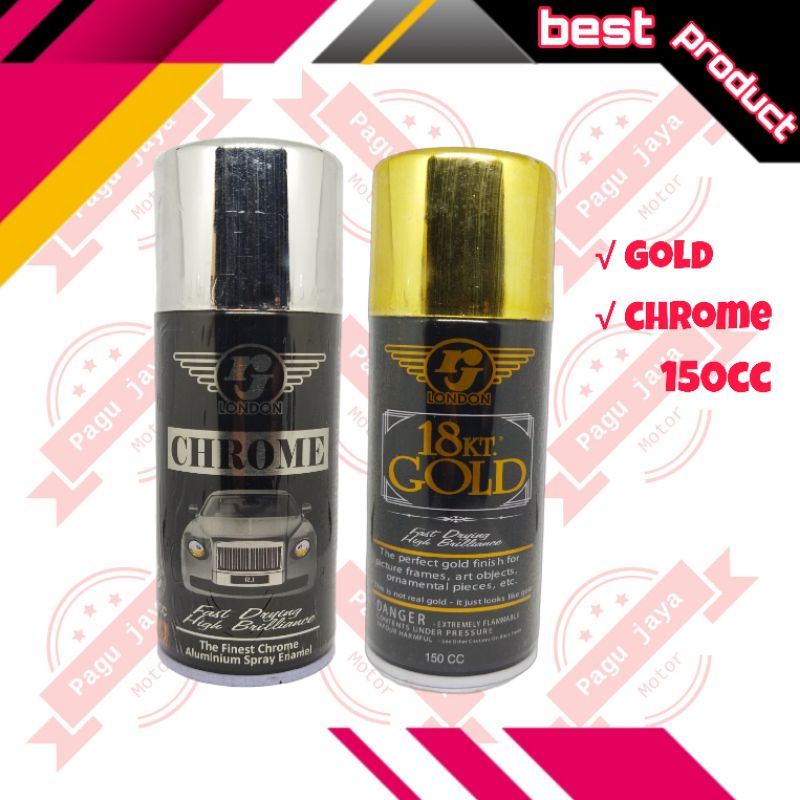 Pilox pilok 150cc chrome krom gold rj london cat semprot