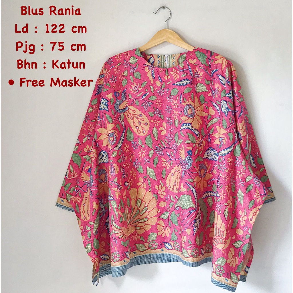 Blus rania batik solo atasan kerja