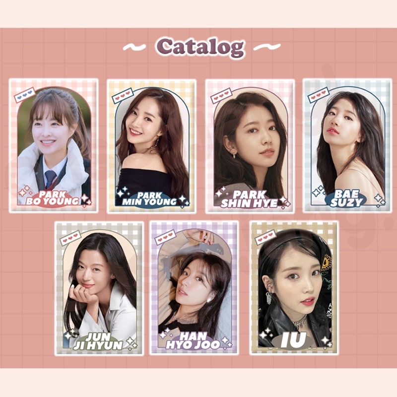 KOREAN ACTRESS KEYRING KEYCHAIN GANTUNGAN KUNCI DRAKOR AKTRIS KOREAN DRAMA PARK BOYOUNG PARK MINYOUNG PARK SHINHYE BAE SUZY JUN JIHYUN HAN HYOJOO IU LEE JIEUN KDRAMA
